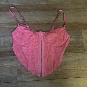 hot pink corset top